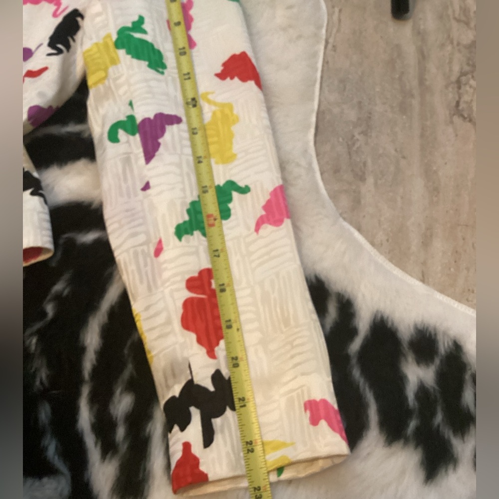 Vintage 80’s David Hayes Silk Abstract Blazer. B30 - Picture 12 of 15